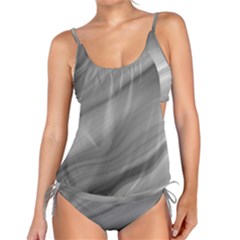 Wave Form Texture Background Tankini Set