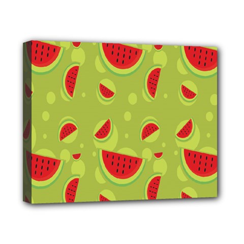 Watermelon Fruit Patterns Canvas 10  X 8 