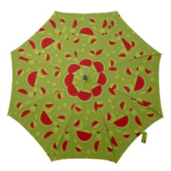Watermelon Fruit Patterns Hook Handle Umbrellas (large)