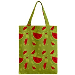 Watermelon Fruit Patterns Zipper Classic Tote Bag