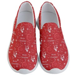 Santa Christmas Collage Men s Lightweight Slip Ons