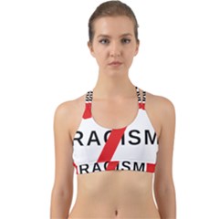 No Racism Back Web Sports Bra