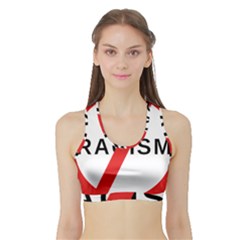 2000px No Racism Svg Sports Bra With Border