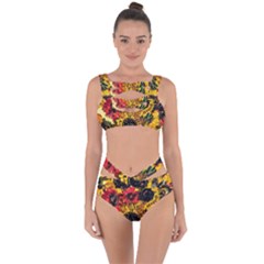 Sunflowers In A Scott House Bandaged Up Bikini Set  by bestdesignintheworld