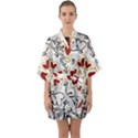 Loving Hearts Quarter Sleeve Kimono Robe View1