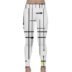 White Limits By Jandi Classic Yoga Leggings by Art2City