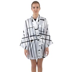 White Limits By Jandi Long Sleeve Kimono Robe by Art2City