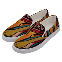 Vivid Colours Men s Canvas Slip Ons