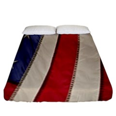 Usa Flag Fitted Sheet (king Size)