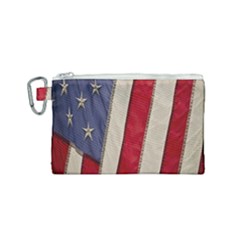 Usa Flag Canvas Cosmetic Bag (small) by Sapixe