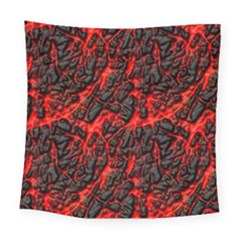 Volcanic Textures Square Tapestry (large) by Sapixe