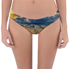 Hills Countryside Landscape Nature Reversible Hipster Bikini Bottoms by Sapixe