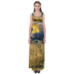 Hills Countryside Landscape Nature Empire Waist Maxi Dress