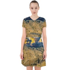 Hills Countryside Landscape Nature Adorable In Chiffon Dress