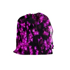 Abstract Background Purple Bright Drawstring Pouches (large)  by Sapixe