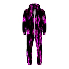 Abstract Background Purple Bright Hooded Jumpsuit (kids)