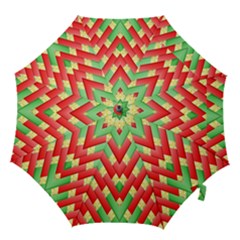 Christmas Geometric 3d Design Hook Handle Umbrellas (large)