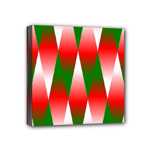 Christmas Geometric Background Mini Canvas 4  X 4 