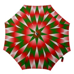 Christmas Geometric Background Hook Handle Umbrellas (medium)