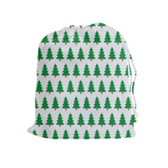 Christmas Background Christmas Tree Drawstring Pouches (extra Large) by Sapixe