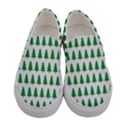 Christmas Background Christmas Tree Women s Canvas Slip Ons View1