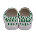 Christmas Background Christmas Tree Women s Canvas Slip Ons View4