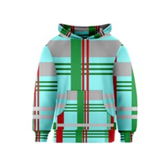 Christmas Plaid Backgrounds Plaid Kids  Pullover Hoodie