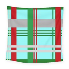 Christmas Plaid Backgrounds Plaid Square Tapestry (large)
