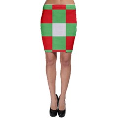 Fabric Christmas Colors Bright Bodycon Skirt by Sapixe