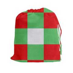 Fabric Christmas Colors Bright Drawstring Pouches (xxl) by Sapixe