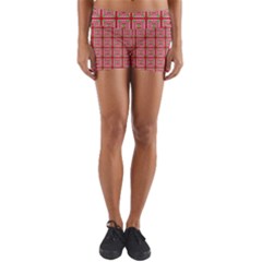 Christmas Paper Wrapping Paper Yoga Shorts by Sapixe