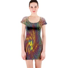 Fire New Year S Eve Spark Sparkler Short Sleeve Bodycon Dress by Sapixe