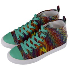 Fire New Year S Eve Spark Sparkler Women s Mid-top Canvas Sneakers