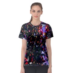 Abstract Background Celebration Women s Sport Mesh Tee