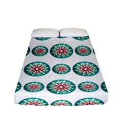 Christmas 3d Decoration Colorful Fitted Sheet (full/ Double Size) by Sapixe