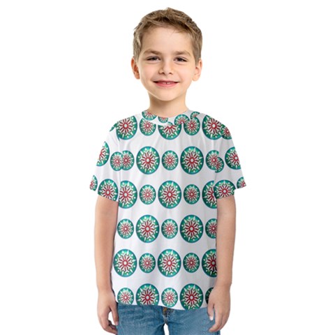 Christmas 3d Decoration Colorful Kids  Sport Mesh Tee by Sapixe
