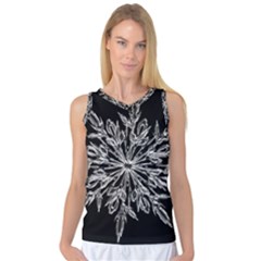 Ice Crystal Ice Form Frost Fabric Women s Basketball Tank Top