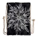 Ice Crystal Ice Form Frost Fabric Drawstring Bag (Large) View1