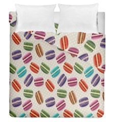 Macaron Macaroon Stylized Macaron Duvet Cover Double Side (queen Size) by Sapixe