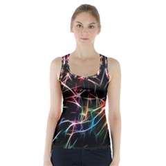 Lights Star Sky Graphic Night Racer Back Sports Top by Sapixe