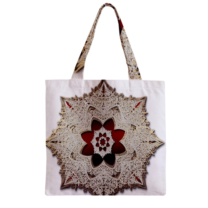 Jewelry Jewel Gems Gemstone Shine Zipper Grocery Tote Bag