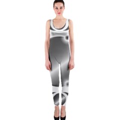 Metal Circle Background Ring One Piece Catsuit