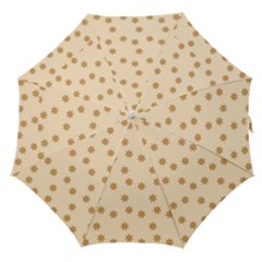 Pattern Gingerbread Star Straight Umbrellas