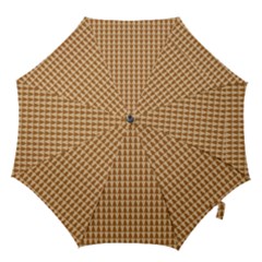 Pattern Gingerbread Brown Hook Handle Umbrellas (large) by Sapixe