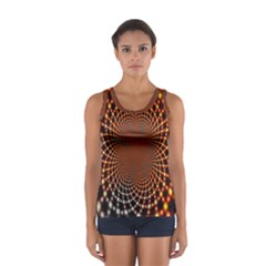 Pattern Texture Star Rings Sport Tank Top 