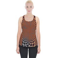 Pattern Texture Star Rings Piece Up Tank Top