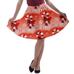 Seamless Repeat Repeating Pattern A-line Skater Skirt