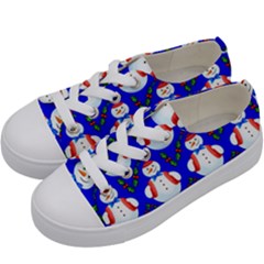 Seamless Repeat Repeating Pattern Kids  Low Top Canvas Sneakers