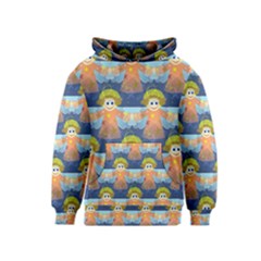 Seamless Repeat Repeating Pattern Kids  Pullover Hoodie