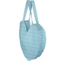 Snowflakes Paper Christmas Paper Giant Heart Shaped Tote View3